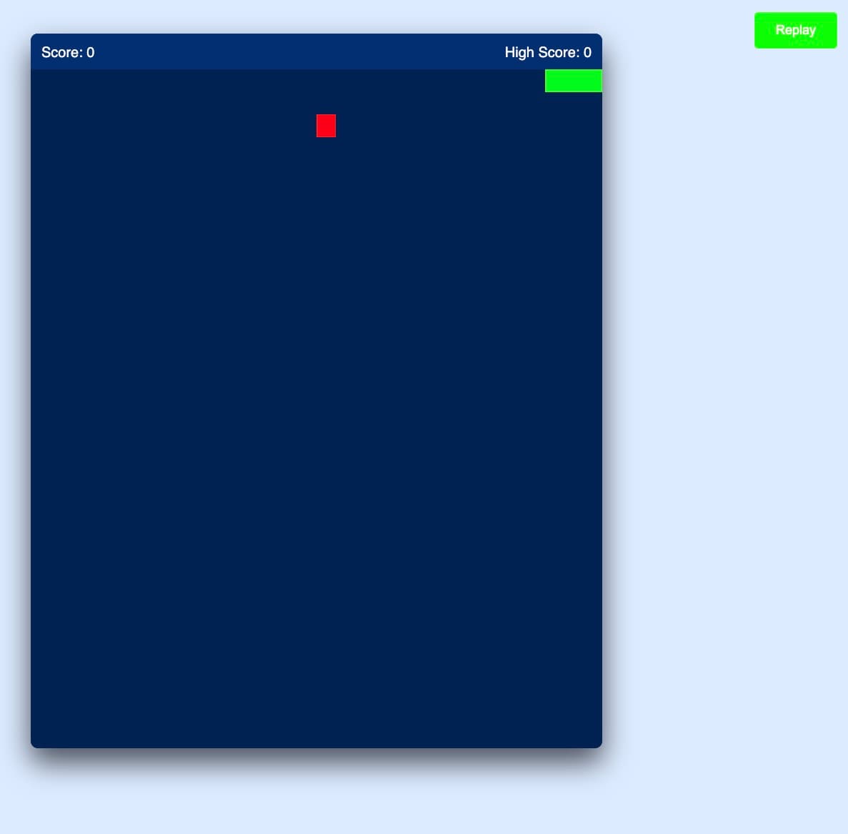 snake game screenshot